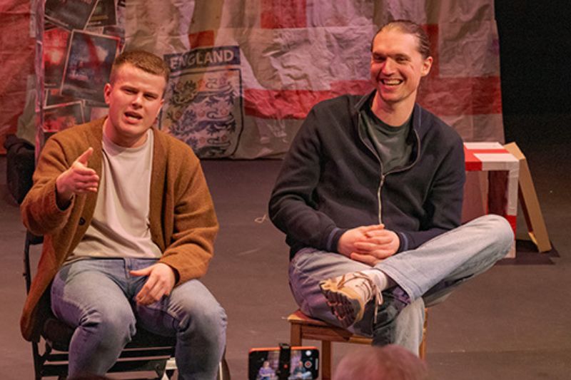 Why I Stuck a Flare Up My Arse for England post-show Q&A at Southwark Playhouse. © Lucien Stanfield